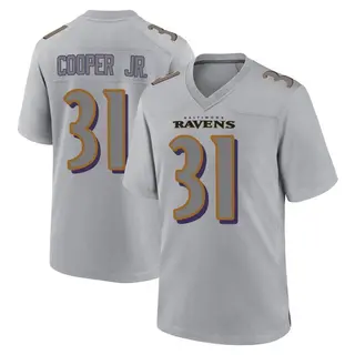 Game Men's Bump Cooper Jr. Baltimore Ravens Nike Atmosphere Fashion Jersey - Gray