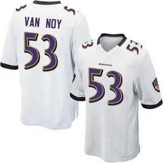 Game Men's Kyle Van Noy Baltimore Ravens Nike Jersey - White