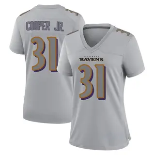 Game Women's Bump Cooper Jr. Baltimore Ravens Nike Atmosphere Fashion Jersey - Gray