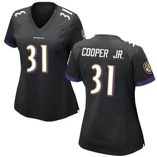 Game Women's Bump Cooper Jr. Baltimore Ravens Nike Jersey - Black