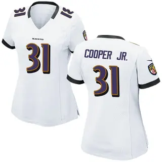 Game Women's Bump Cooper Jr. Baltimore Ravens Nike Jersey - White