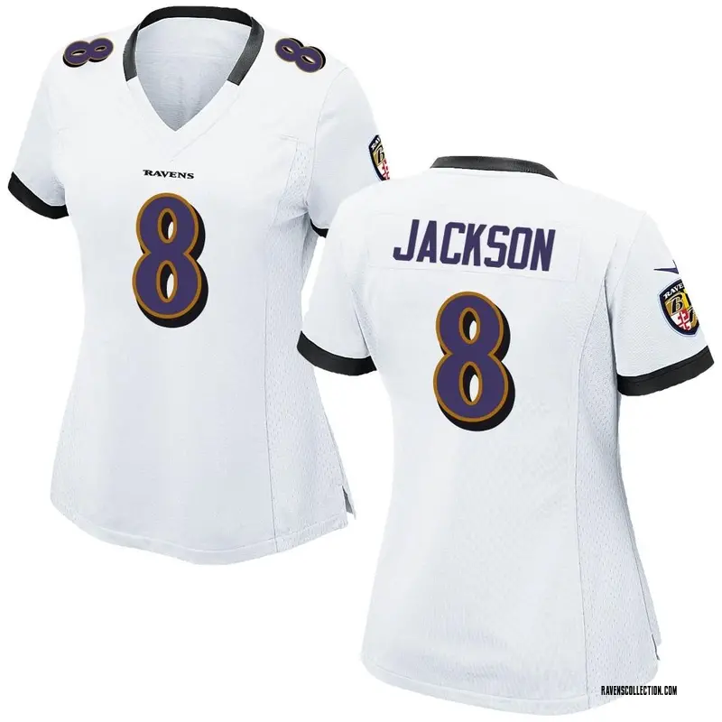 Game Women's Lamar Jackson Baltimore Ravens Nike Jersey - White