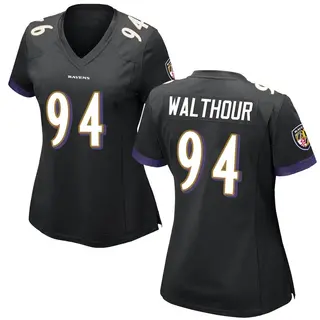 Game Women's Tramel Walthour Baltimore Ravens Nike Jersey - Black