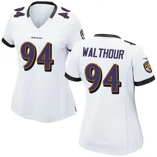 Game Women's Tramel Walthour Baltimore Ravens Nike Jersey - White