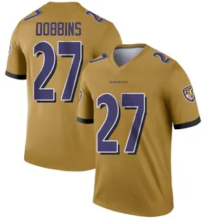 Baltimore Ravens #27 J.K. Dobbins Black 2020 Salute to Service Limited  Jersey