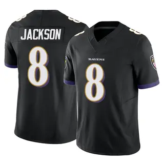 Men Baltimore Ravens Jersey Lamar Jackson Elite Golden Edition Holographic Vapor Black