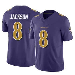 Men Baltimore Ravens Jersey Lamar Jackson Elite Golden Edition Holographic Vapor Black