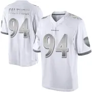 Limited Men's Tramel Walthour Baltimore Ravens Nike Platinum Jersey - White